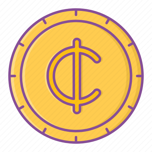 Cedis, currency, coin, exchange icon - Download on Iconfinder
