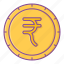 rupee, currency, coin, payment 