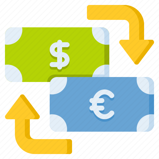Money exchange, currency exchange, money conversion, dollar exchange, transfer, cash, currency icon - Download on Iconfinder