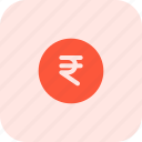 rupee, coin, money, currency