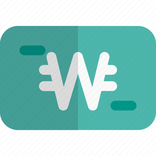 Won, money, currency, payment icon - Download on Iconfinder