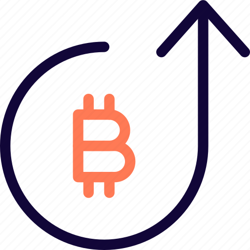 Bitcoin, growth, currency, money icon - Download on Iconfinder