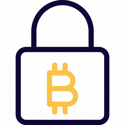 Bitcoin, lock, cryptocurrency, secure icon - Download on Iconfinder