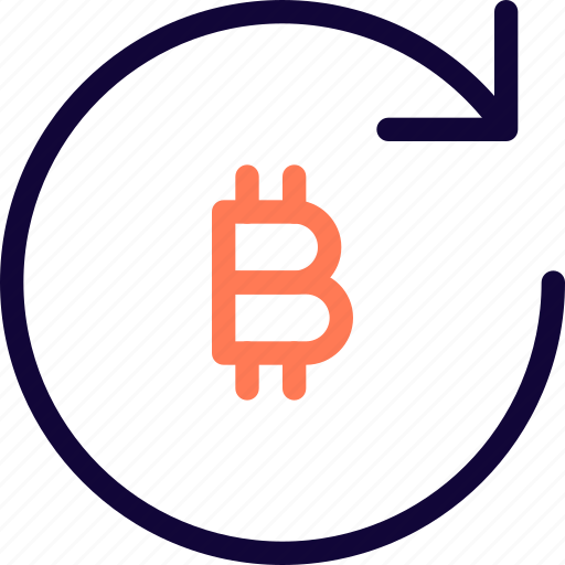 Bitcoin, refresh, cryptocurrency, reload icon - Download on Iconfinder
