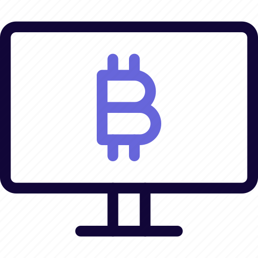 Computer, bitcoin, monitor, currency icon - Download on Iconfinder