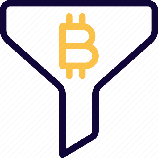 Filter, bitcoin, cryptocurrency, currency icon - Download on Iconfinder