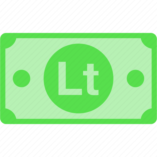 Ltl, currency, litas, lithuania, lt, money, price icon - Download on Iconfinder