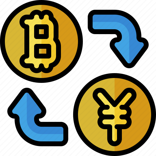 Exchange, bitcoin, yen, swap, transfer, currency, finance icon - Download on Iconfinder