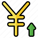 yen, up, arrow, grow, currency, finance, economy