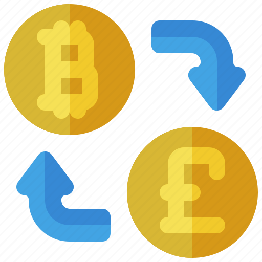 Exchange, bitcoin, pound, sterling, money, transfer, arrow icon - Download on Iconfinder