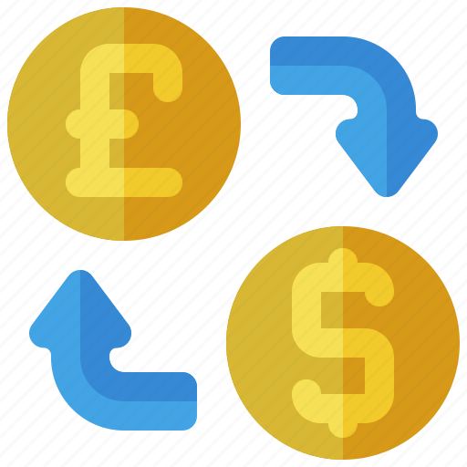 Exchange, pound, sterling, dollar, swap, finance, transfer icon - Download on Iconfinder