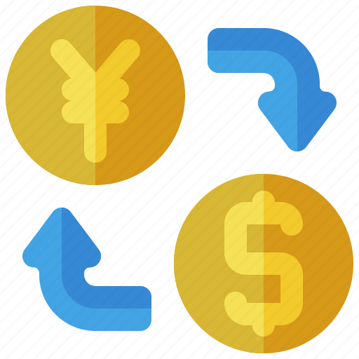 Exchange, yen, dollar, transfer, money, finance, economy icon - Download on Iconfinder