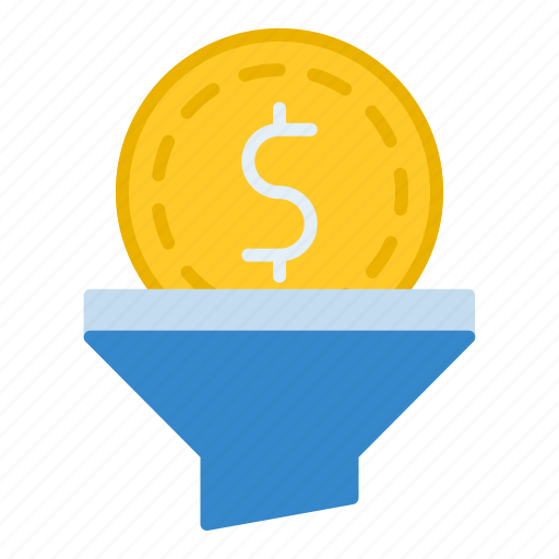 1, filter, money, funnel, currency, loud icon - Download on Iconfinder