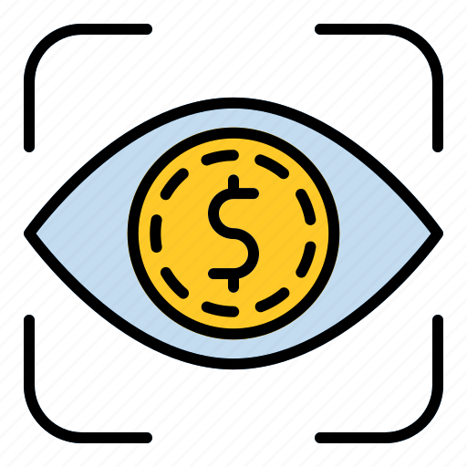 1, eye, vision, money, currency, look icon - Download on Iconfinder