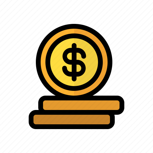 Coin, money, dollar, stack, cash, currency, finance icon - Download on Iconfinder