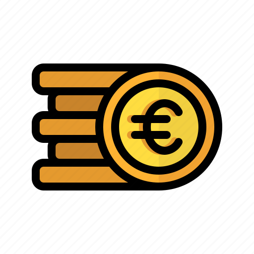Coin, money, euro, stack, cash, currency, finance icon - Download on Iconfinder