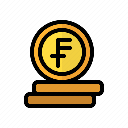 Coin, money, franc, stack, cash, currency, finance icon - Download on Iconfinder