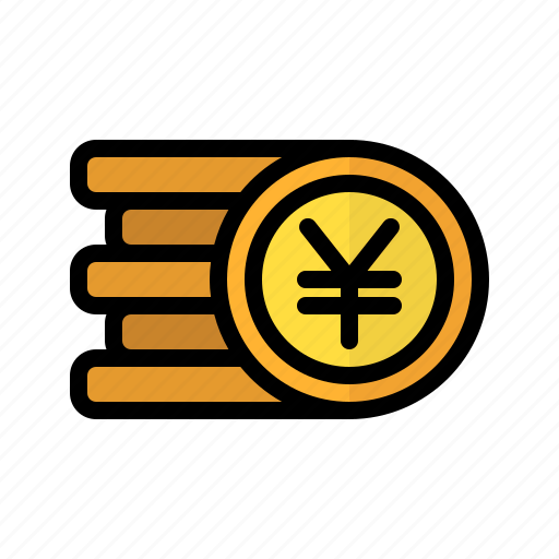 Coin, money, yen, stack, cash, currency, finance icon - Download on Iconfinder