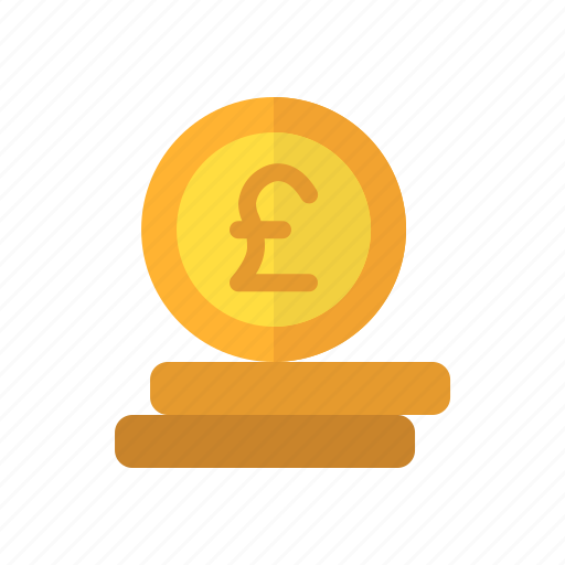 Coin, money, pound, sterling, stack, cash, currency icon - Download on Iconfinder