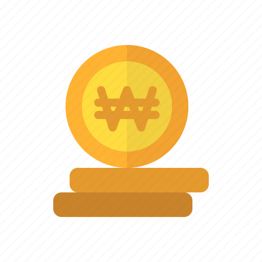 Coin, money, won, stack, cash, currency, finance icon - Download on Iconfinder