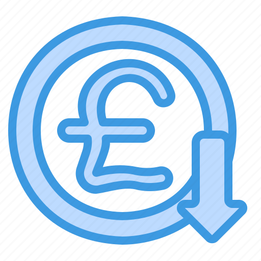 Pound, money, currency, finance, payment, loss, financial icon - Download on Iconfinder