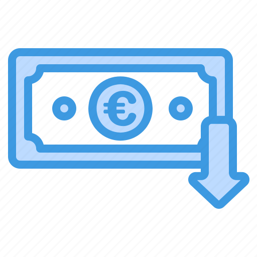 Euro, money, currency, finance, payment, loss, financial icon - Download on Iconfinder