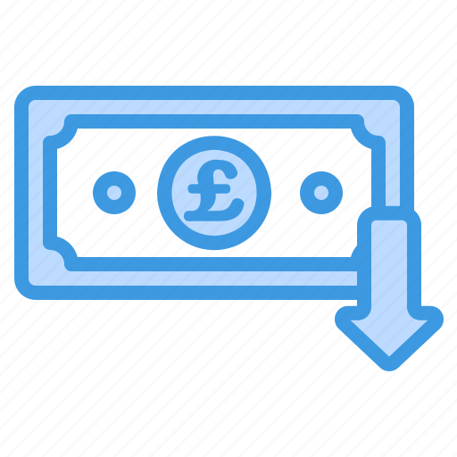 Pound, money, currency, finance, payment, loss, financial icon - Download on Iconfinder