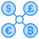 exchange, currency, money, dollar, euro, pound, bitcoin