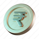 rupee, india, money, coin