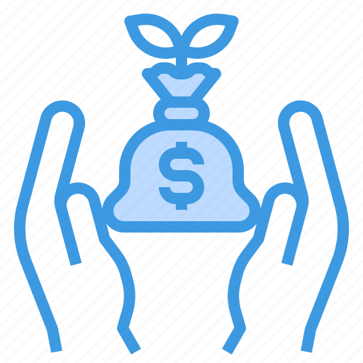 Bag, bouns, finance, hands, money, saving icon - Download on Iconfinder