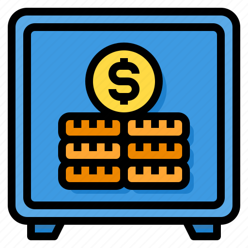 Box, coins, finance, money, safe, security icon - Download on Iconfinder