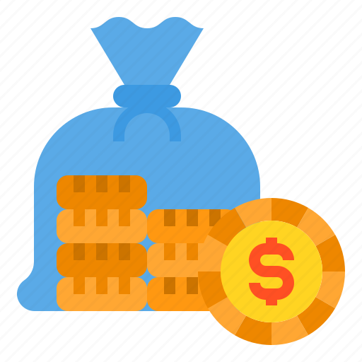 Bag, coins, currency, money, saving icon - Download on Iconfinder