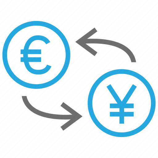 Coin, conversion, convert, euro, exchange, rate, yen icon - Download on Iconfinder