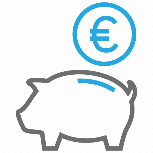 Coins, euro, investment, moneybox, pig, save, saving icon - Download on Iconfinder