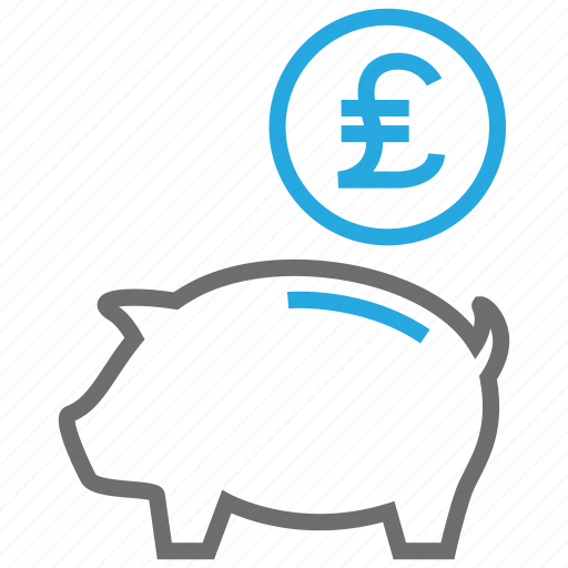 Coins, investment, moneybox, pig, pound, save, saving icon - Download on Iconfinder