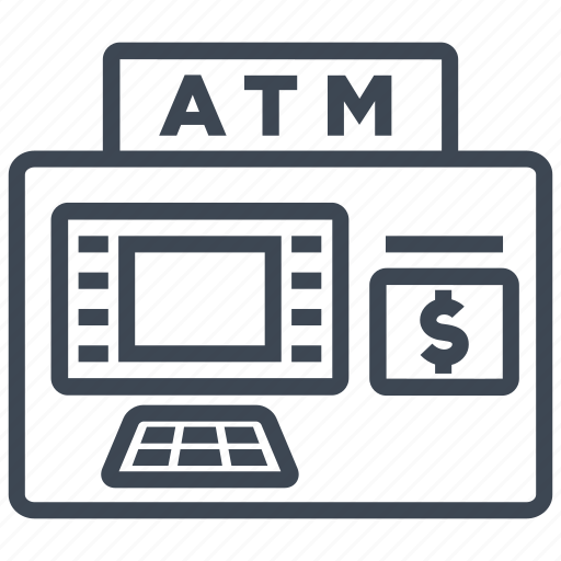 Atm, bank, cash, machine, money, salary, withdrawal icon - Download on Iconfinder