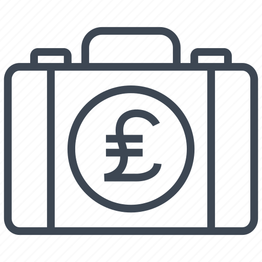 Briefcase, business, cash, finance, money, pound, shopping icon - Download on Iconfinder