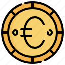 euro, currency, cash, coin, money