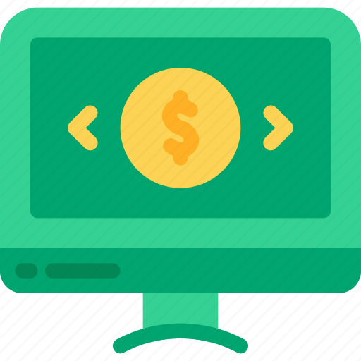 Monitor, money, profit, ecommerce, dollar icon - Download on Iconfinder