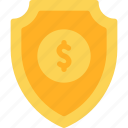 shield, security, defense, money, dollar