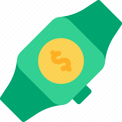 Smartwatch, wristwatch, dollar, money, salary icon - Download on Iconfinder