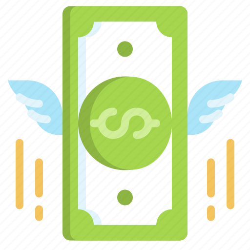 Flying, money, dollar, wings, cash icon - Download on Iconfinder