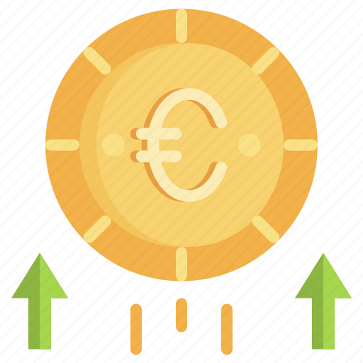 Profit, euro, money, increase, up, arrow icon - Download on Iconfinder