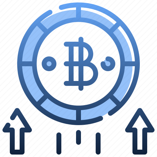 Profit, baht, money, increase, up, arrow icon - Download on Iconfinder