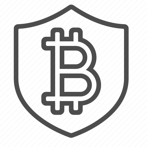 Bitcoin, investment, security, shield icon - Download on Iconfinder