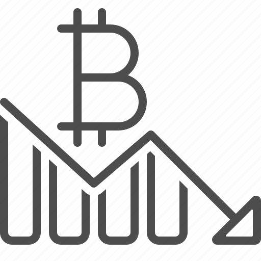 Bitcoin, chart, currency, exchange rate, graph, value icon - Download on Iconfinder