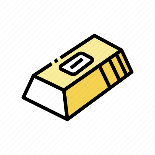 Gold, ingot, gambling, video, game, currency icon - Download on Iconfinder
