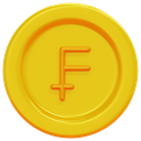 franc, coin, business, finance, money, currency, cash, 3d