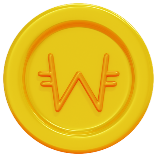South, korean, won, coin, business, finance, money icon - Free download