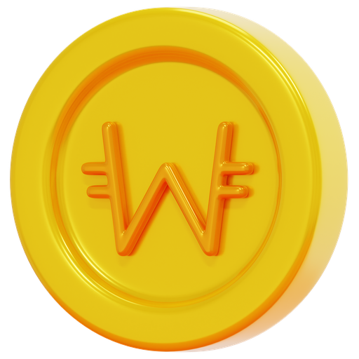 South, korean, won, coin, business, finance, money icon - Free download